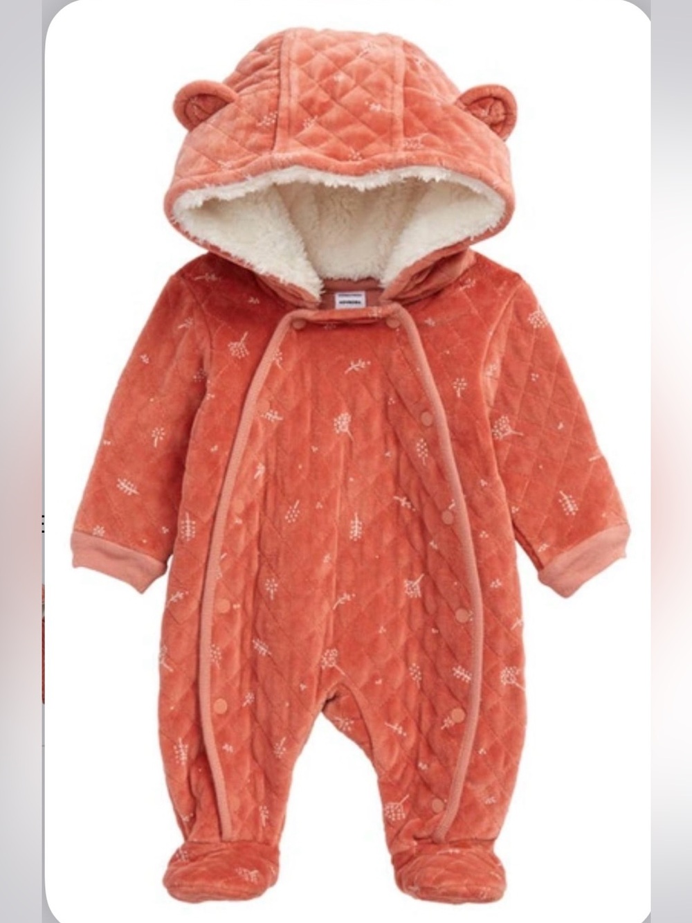 Nordstrom Girls Pink Bunting size: 12 Months